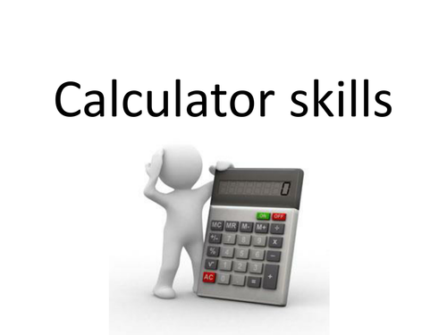 Calculator skills revision lesson