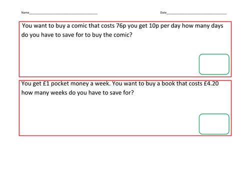 KS2 maths Word Practice Problems