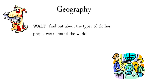 Clothes Around The World Ipc Teaching Resources