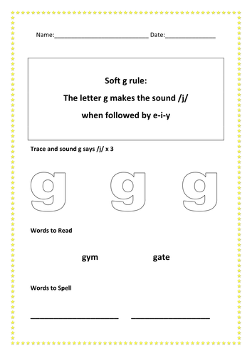 soft c and soft g worksheets | Teaching Resources