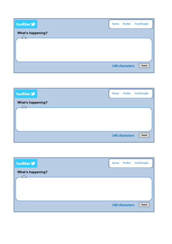 Blank Twitter Post Template For Your Needs
