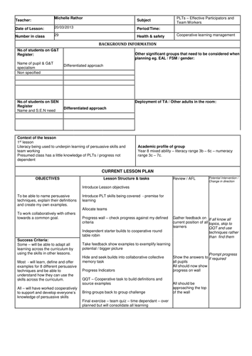 PLTs Lesson Persuasive Techniques