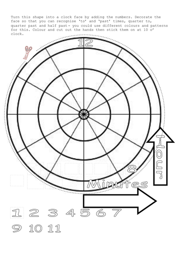 Design a clock face to remember to & past times