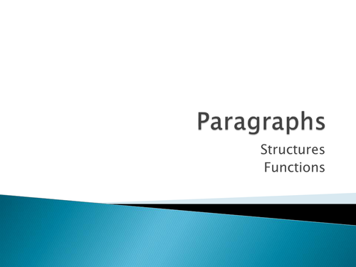 Importance of Paragraphs