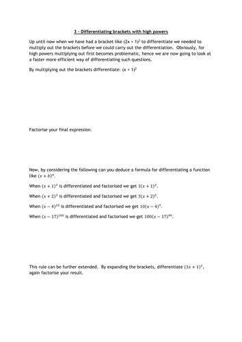 further-calculus-sin-cos-brackets-chain-rule-teaching-resources