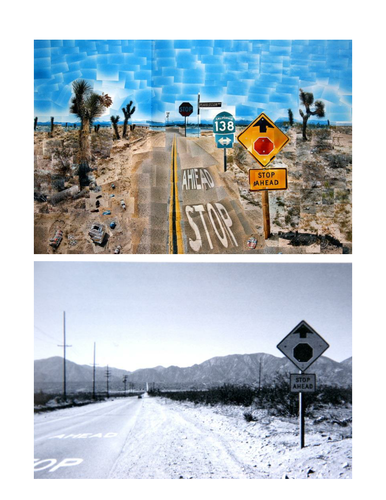 David Hockney 'Pearblossom Highway,' | Teaching Resources