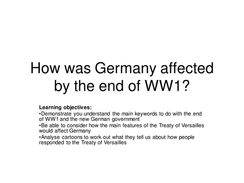 The Negative Effects Of The Treaty Of Versailles