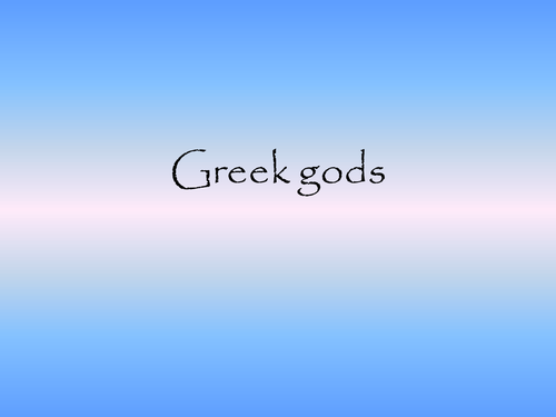 Greek Gods