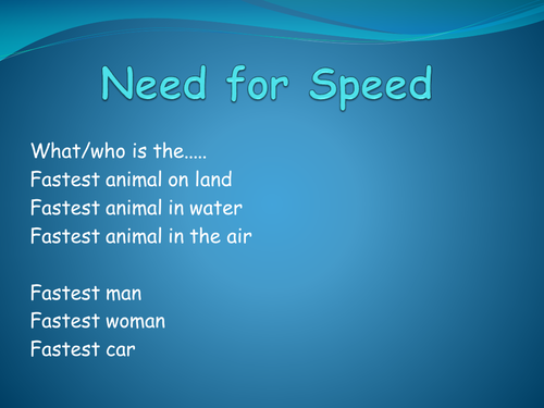 Speeding up starter 7Ke