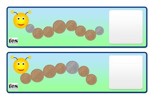 Caterpillar Coin Amounts to 20p