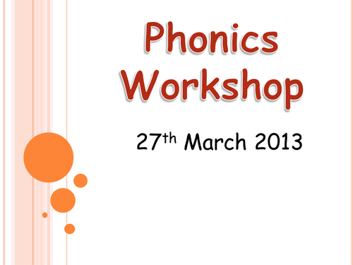 Phonics workshop