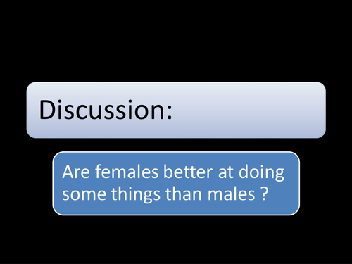 MALE OR FEMALE ?speaking&listening