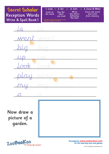 reception words trace copy work sheet 4 draw teaching resources