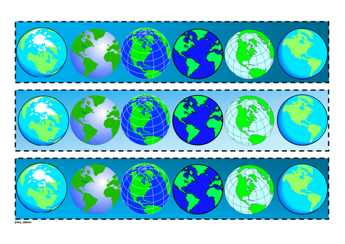 Earth Day Themed Cut-out Borders