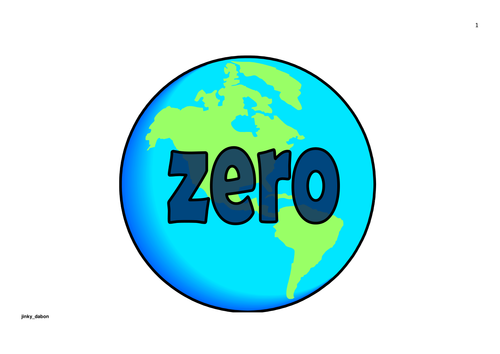 Earth Day Themed Numbers 0-100 and in Words