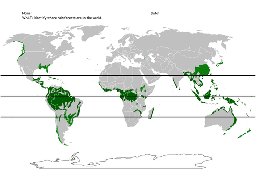 Where In The World Are Rainforests Teaching Resources