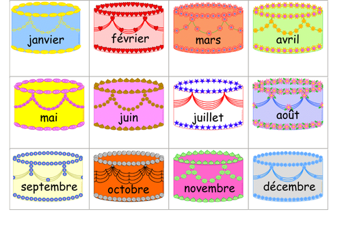 The French Months Of The Year _ French Months of the year – Altmersleben