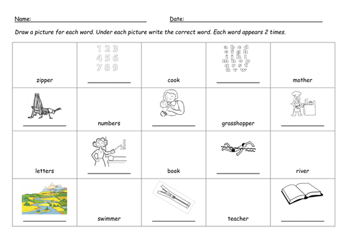 worksheet phonics ear digraph  barang Resources   by Tes  Teaching er worksheet