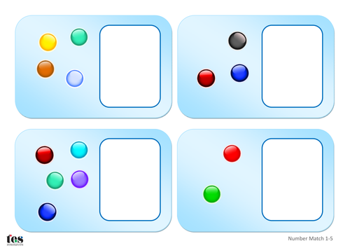 TEACCH - Number Match Activities, 1-5