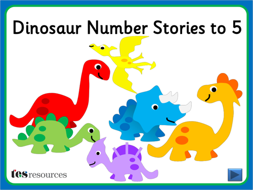 Dinosaur Number Stories up to 5