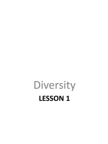 Diversity and Stereotypes