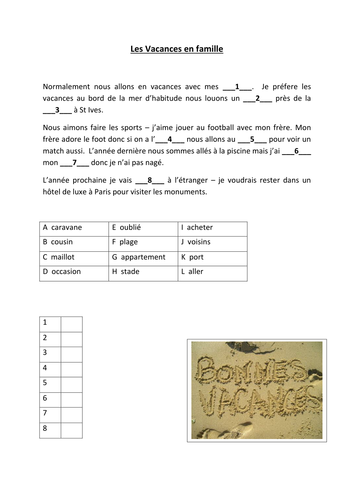 GCSE - Holidays