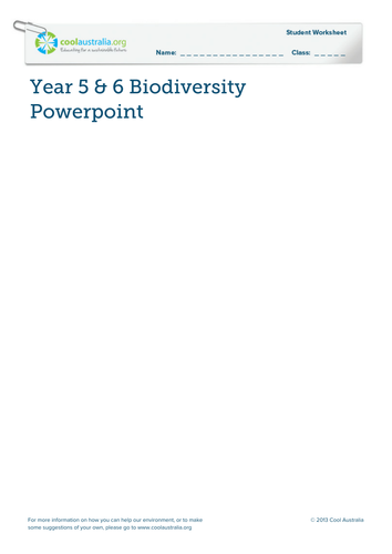 Biodiversity PowerPoint: Weird & Wonderful
