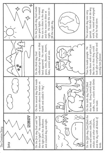 The Creation Story storyboards