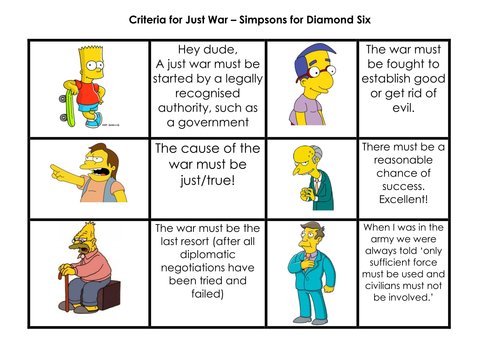 Just war theory essay
