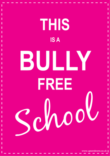 Anti bullying poster