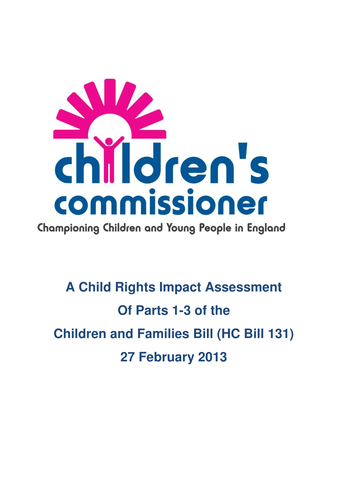A Child Rights Impact Assessment Of Parts 1-3