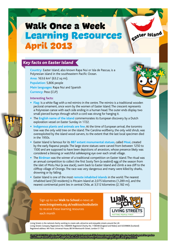 WoW Learning Resources April 2013 - Easter Island