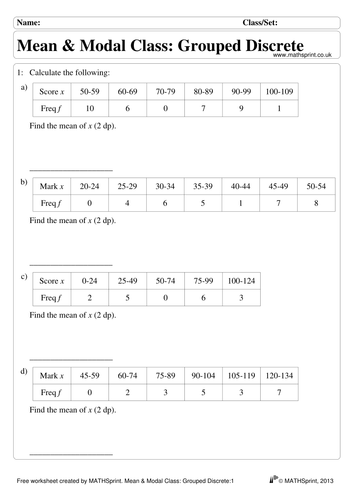 Average & Spread practice questions + solutions | Teaching Resources