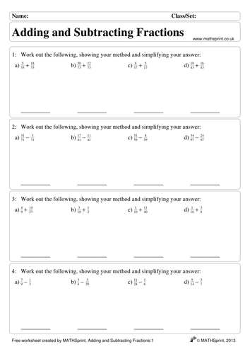 Fractions practice questions + solutions
