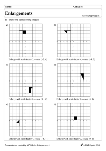 Transformations practice questions + solutions