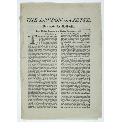 Great Fire of London Eye Witness Newspaper Report by ...