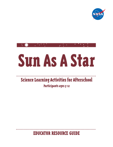 Sun As a Star: Science Learning Activities