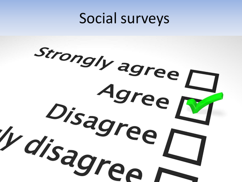Preparing to conduct a social survey