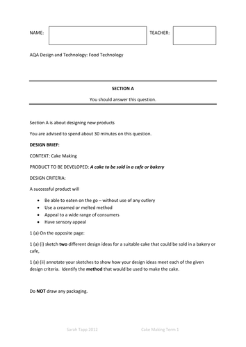 AQA pre release  'mock' papers