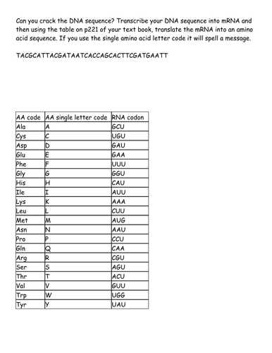 DNA Code Break