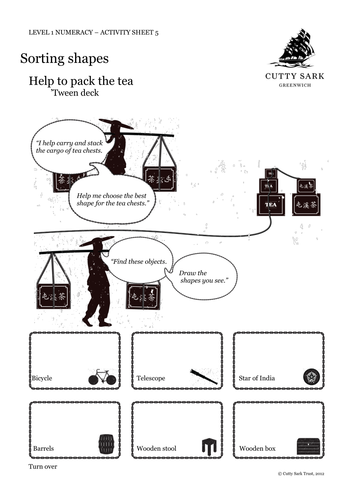 KS1 Numeracy challenge - Cutty Sark