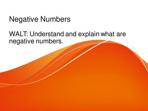 Negative Numbers | Teaching Resources