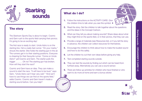 Starting Sounds Star activity