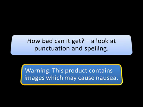 SPELLUNCTUATION LESSON - proofreading