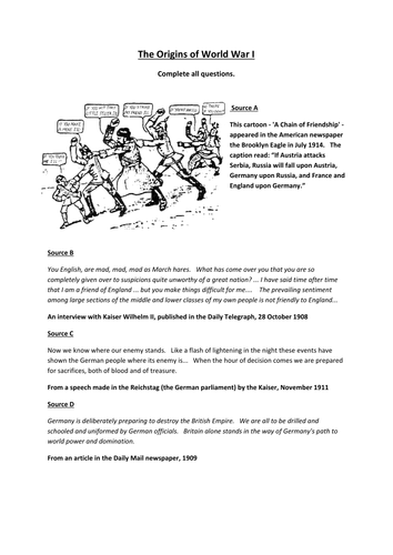 Origins of World War I