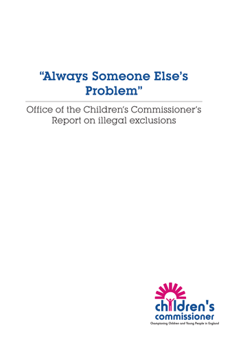 Always Someone Else’s Problem'