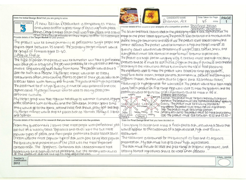 Food tech: Exemplar CAT from 2011