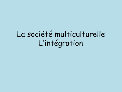 French - Integration - revision