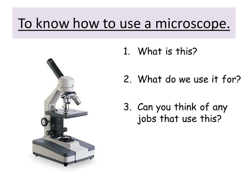 Using a microscope | Teaching Resources