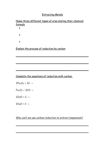 Extracting metals